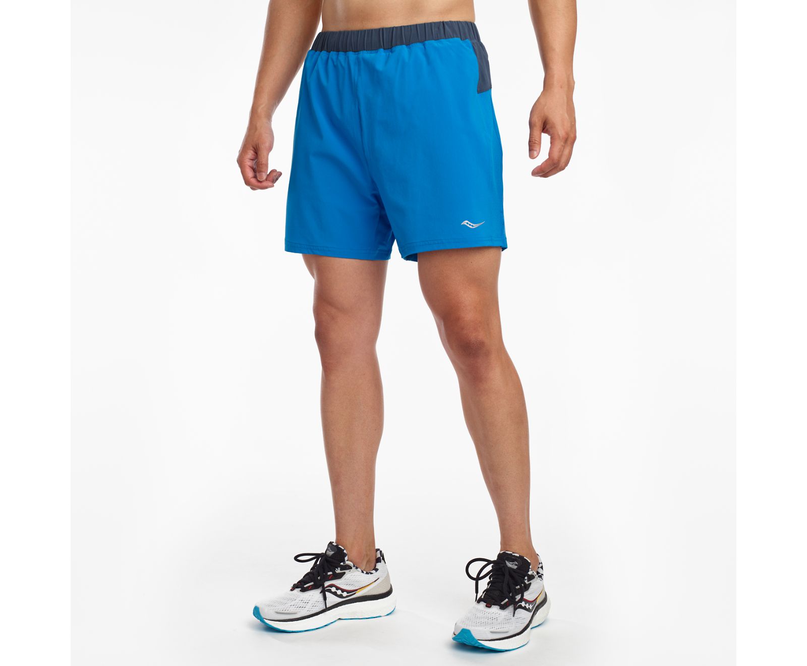 Saucony Outpace 5" Men's Shorts Blue | AU 653EBCX